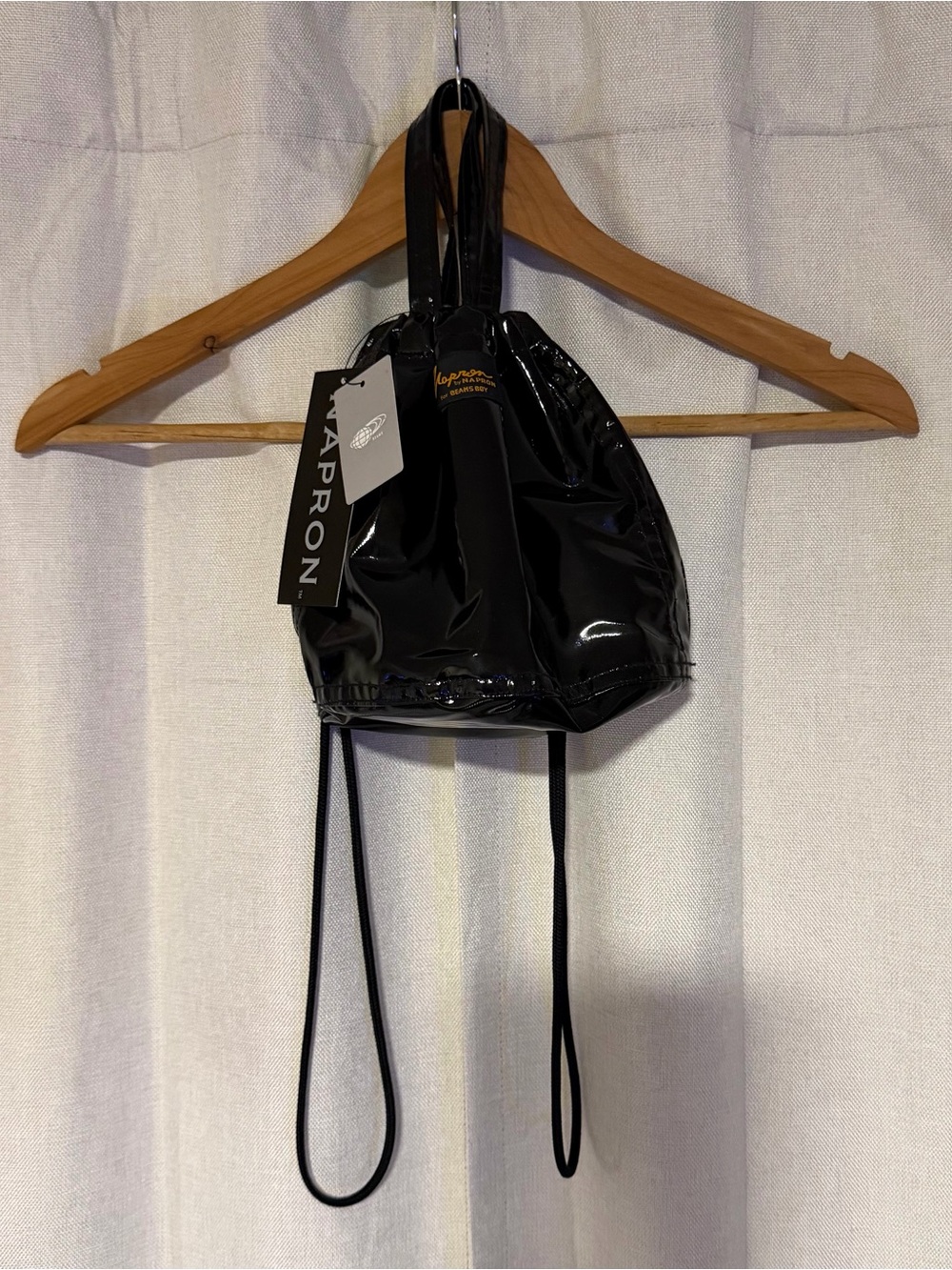 Black Mini Drawstring Bag